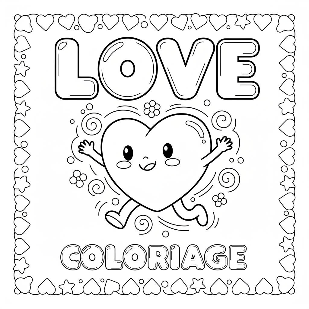Coloriage coloriage love 5