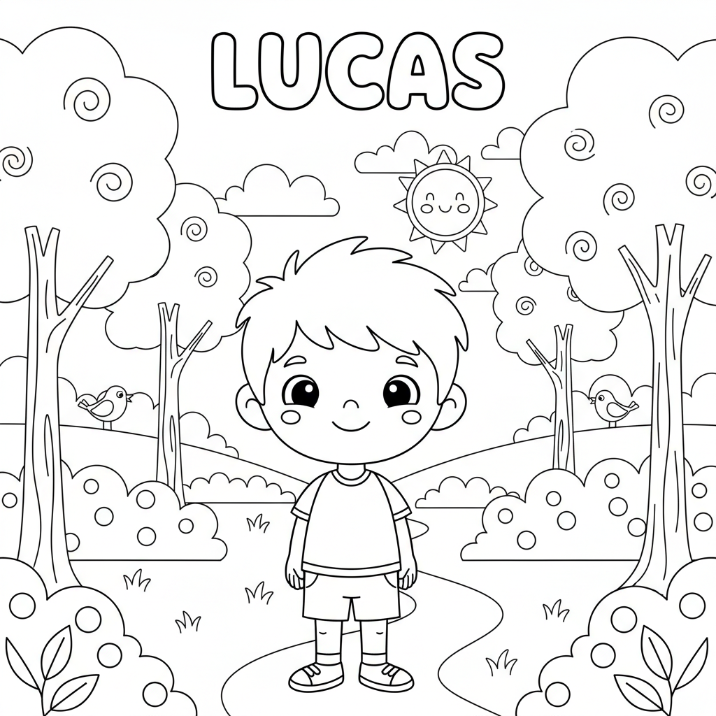Coloriage coloriage lucas 3