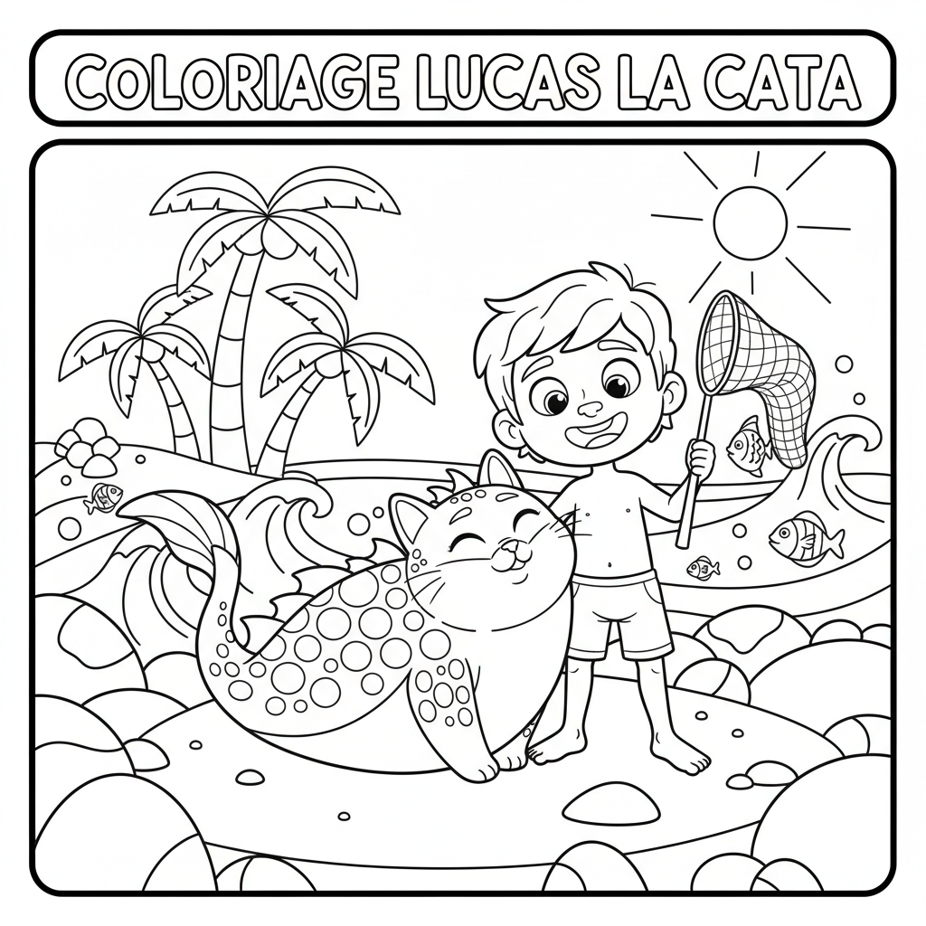Coloriage coloriage lucas la cata 3