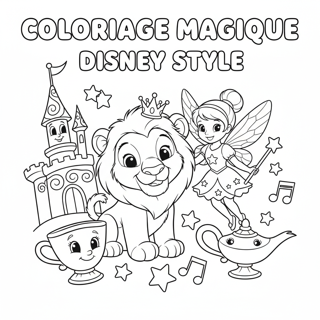 Coloriage coloriage magic disney 4