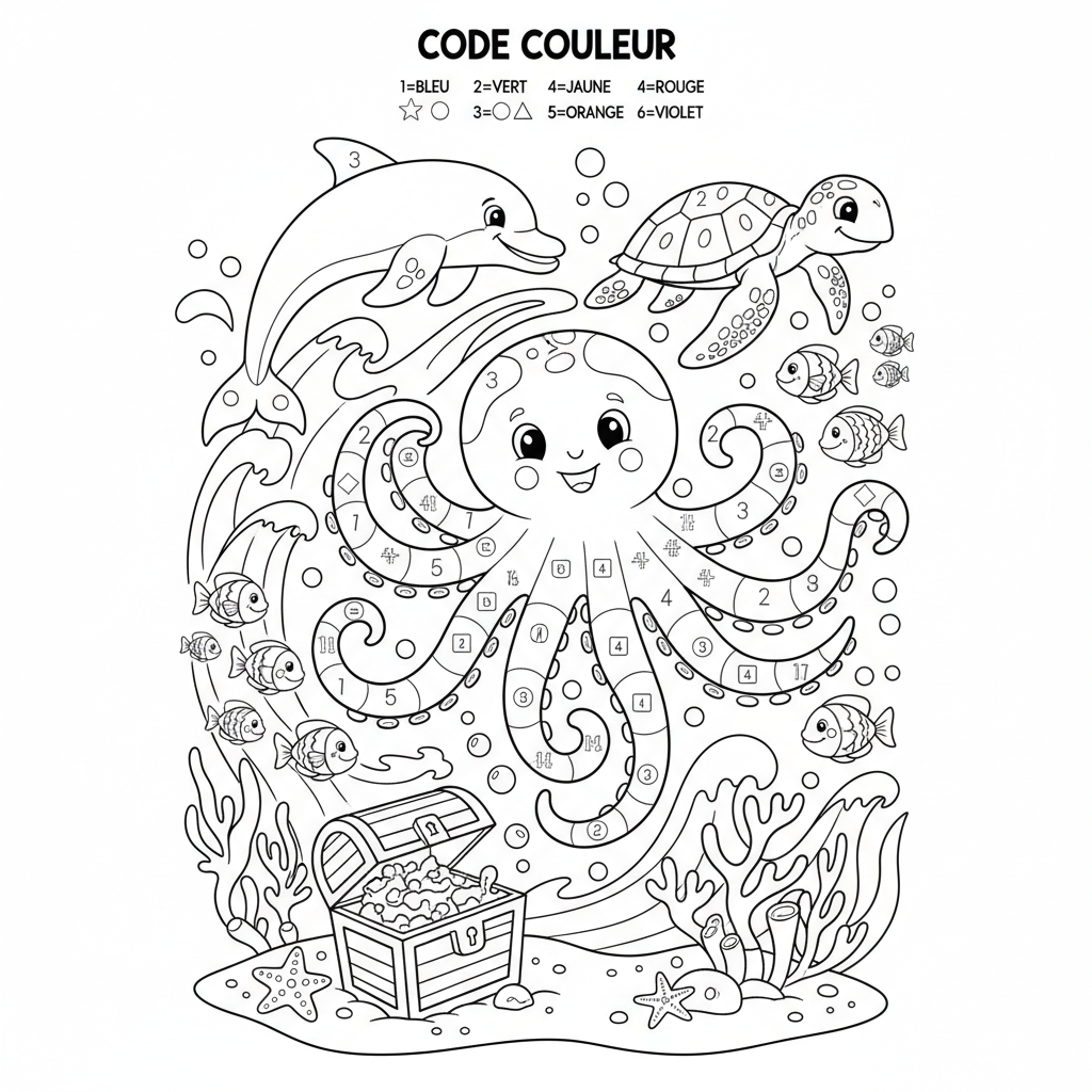 Coloriage coloriage magique à imprimer ce1 5