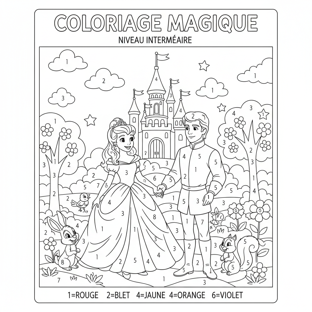 Coloriage coloriage magique adulte disney 2