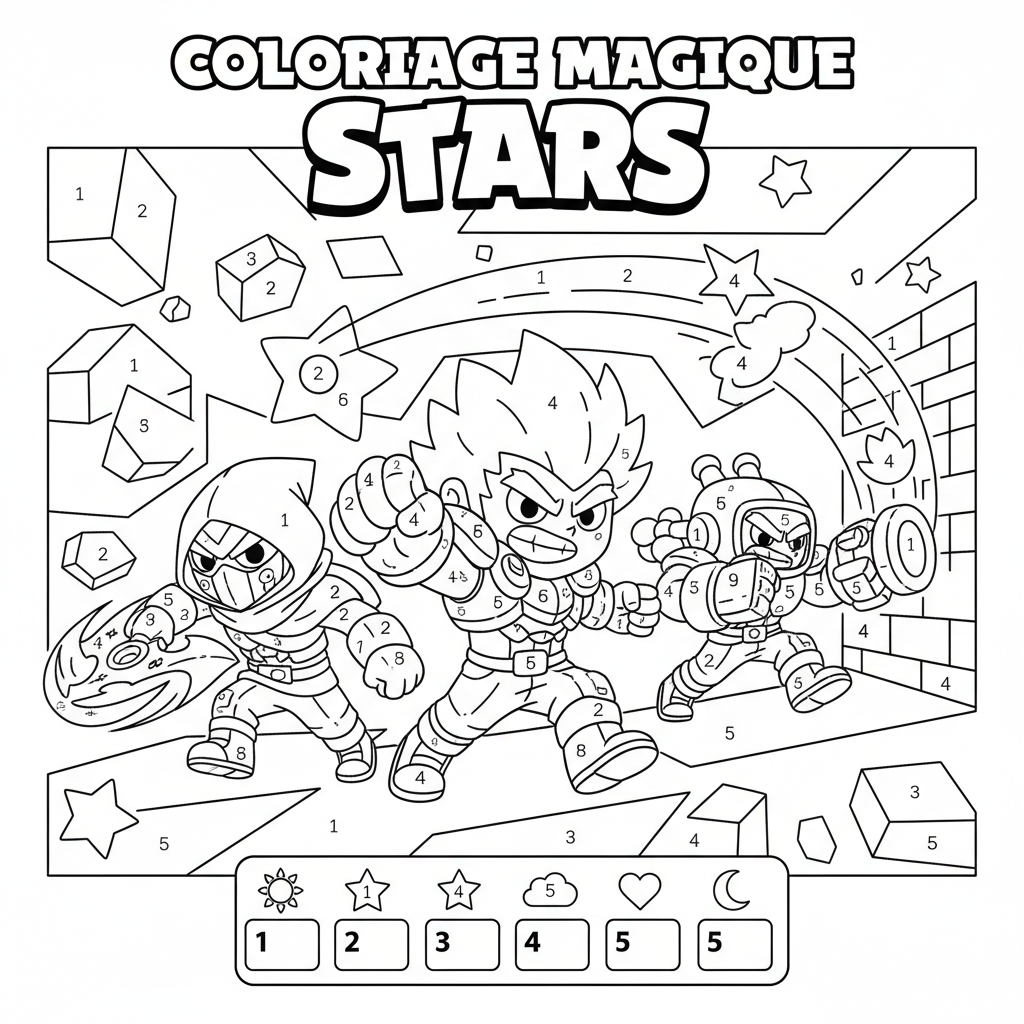 Coloriage coloriage magique brawl star 2