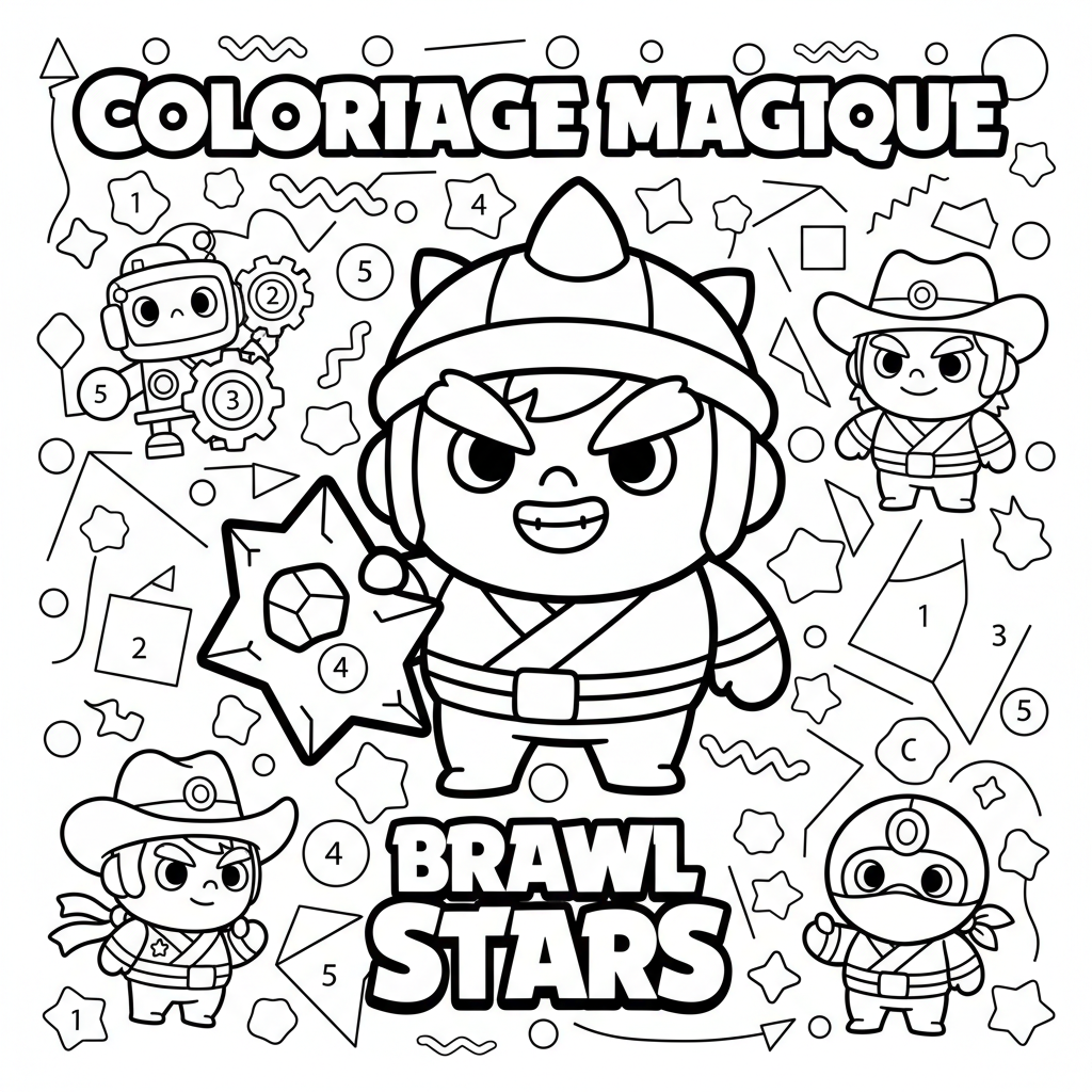 Coloriage Magique Brawl Stars à Imprimer Gratuitement