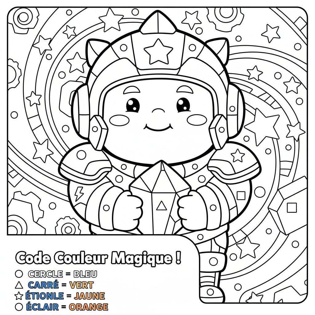 Coloriage coloriage magique brawl stars 4