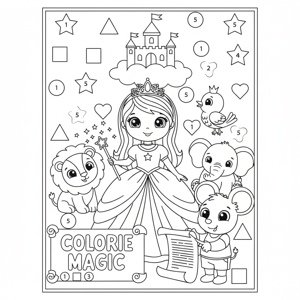 Coloriage coloriage magique disney à imprimer 4