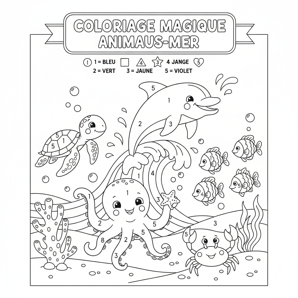 Coloriage coloriage magique imprimer ce1 5