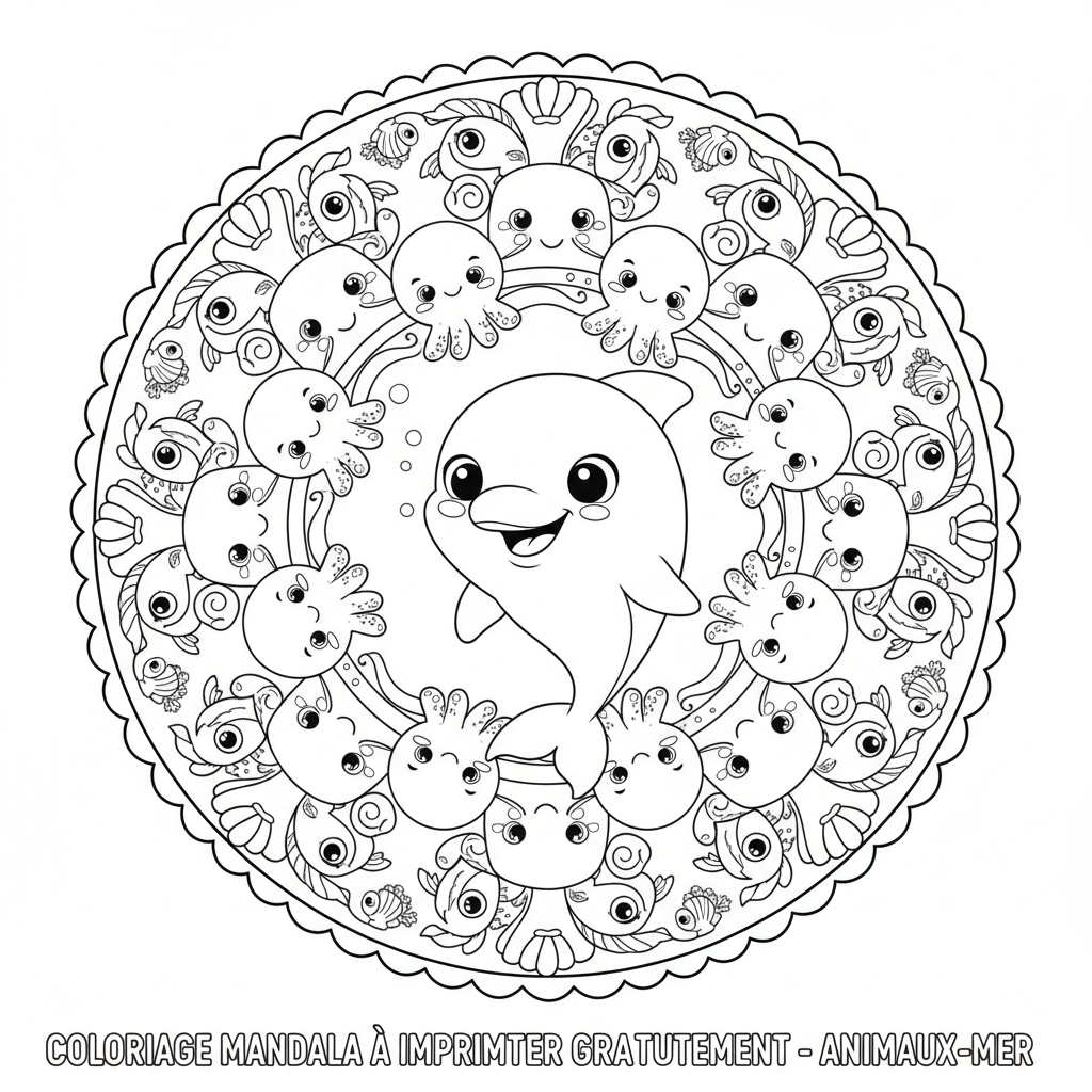 Coloriage coloriage mandala à imprimer gratuitement 4