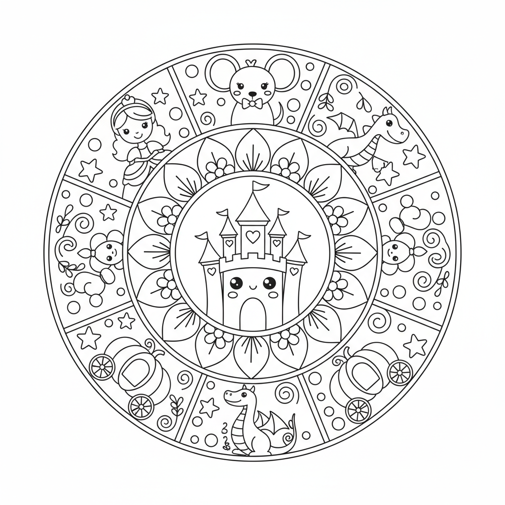 Coloriage Mandala Disney à Imprimer Gratuitement