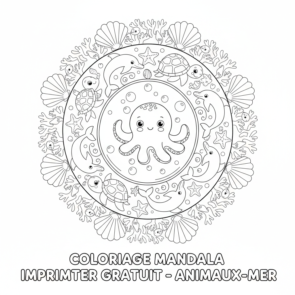 Coloriage coloriage mandala imprimer gratuit 2
