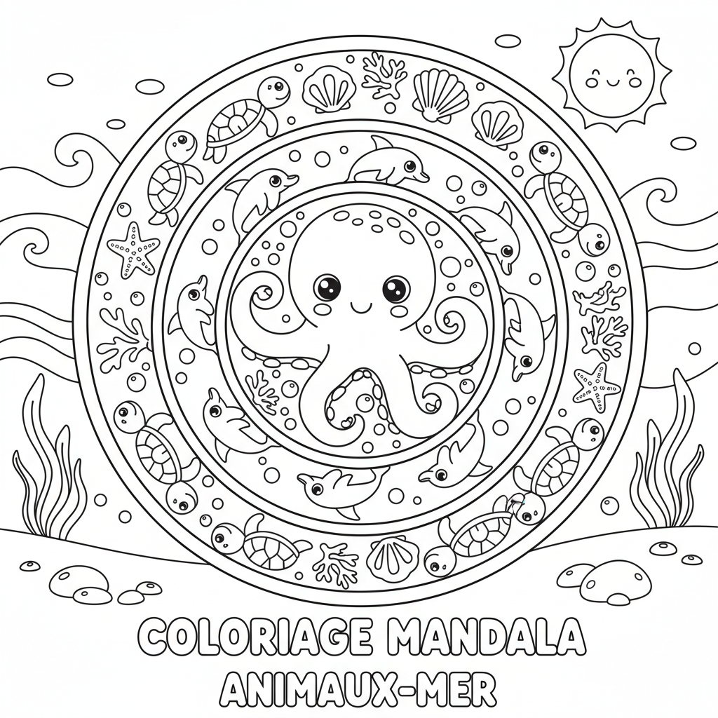 Coloriage coloriage mandala imprimer gratuit 3