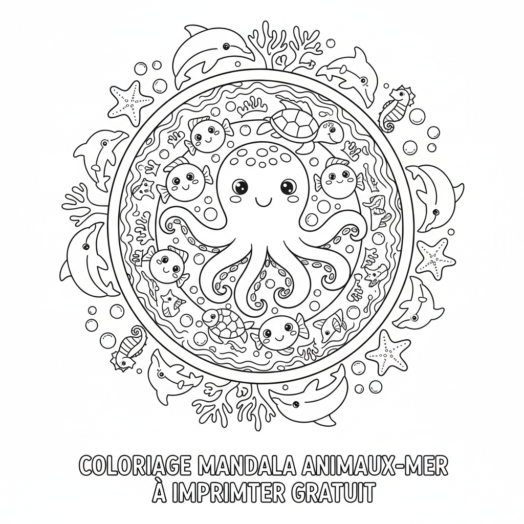 Coloriage coloriage mandala imprimer gratuit 5