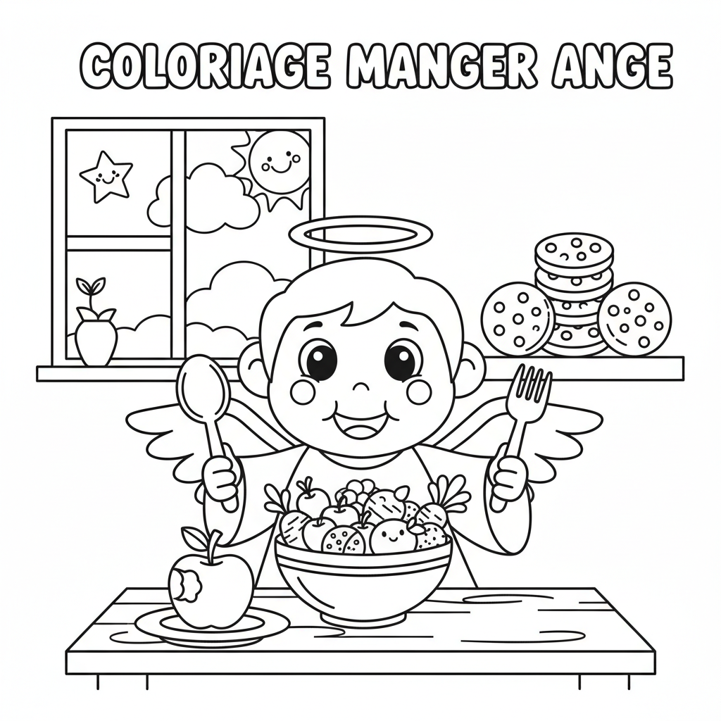 Coloriage coloriage manger