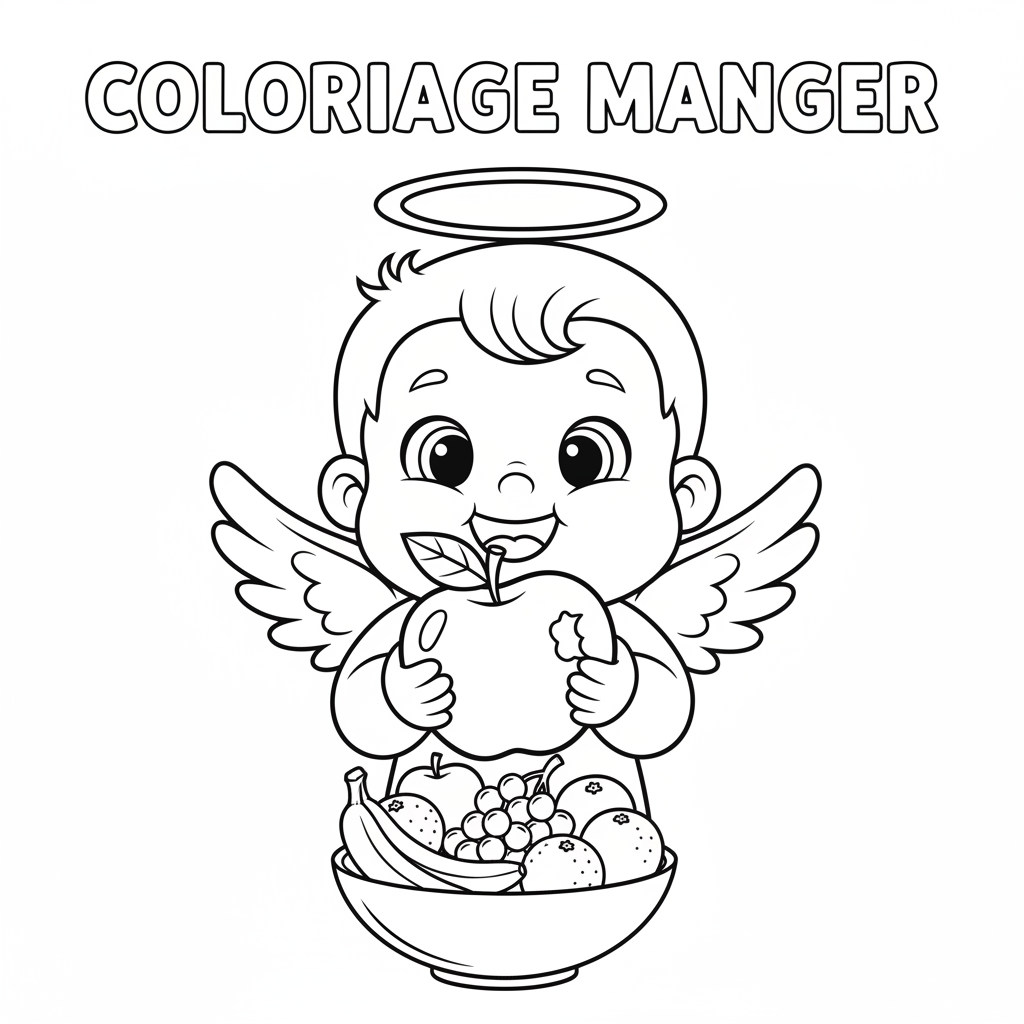 Coloriage coloriage manger 4