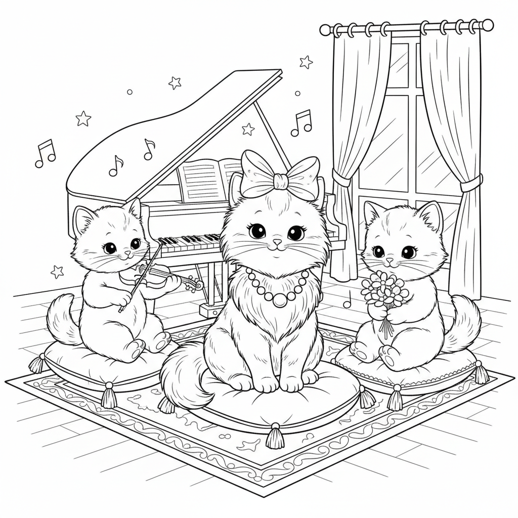 Coloriage Marie Aristochats Gratuit à Imprimer