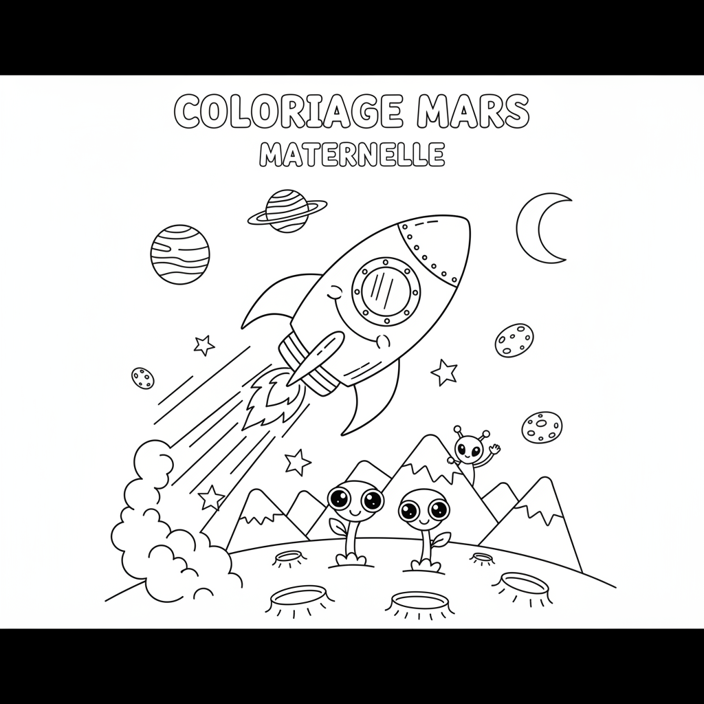 Coloriage coloriage mars maternelle 5