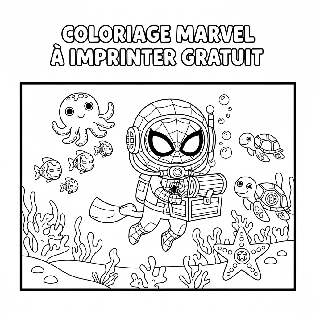 Coloriage coloriage marvel à imprimer gratuit 3