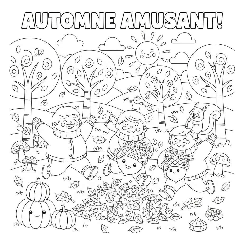 Coloriage coloriage maternelle automne 5