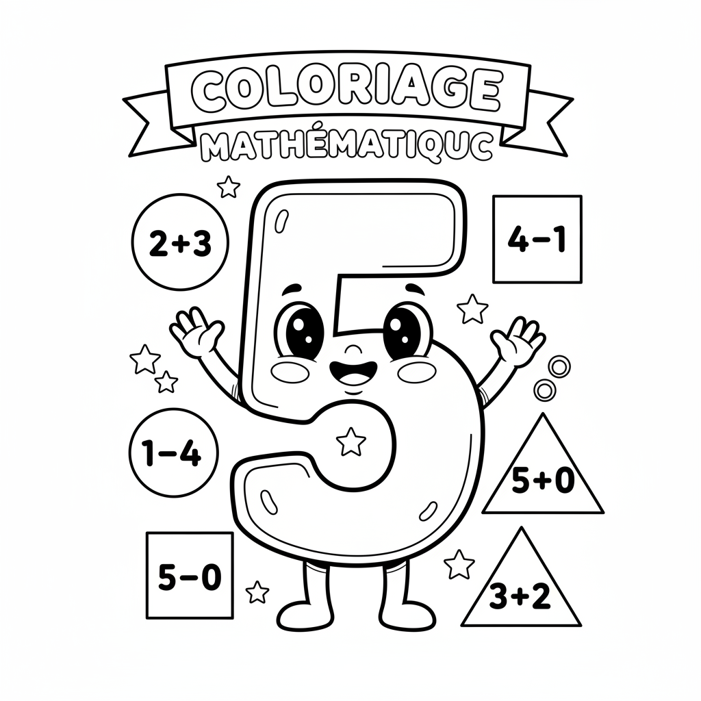 Coloriage coloriage mathématique 4