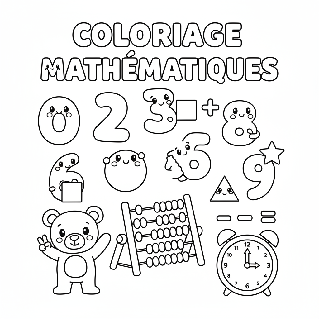 Coloriage coloriage mathématiques
