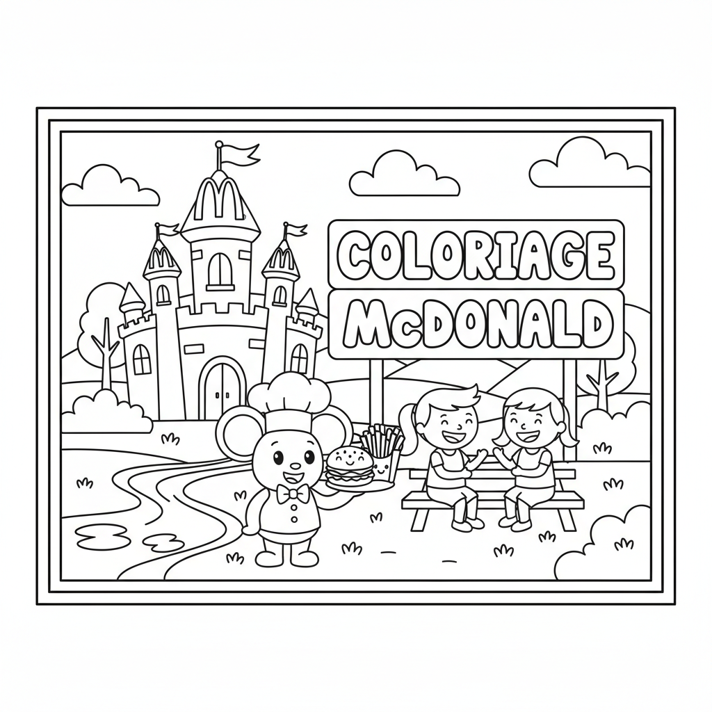 Coloriage coloriage mcdonald 3
