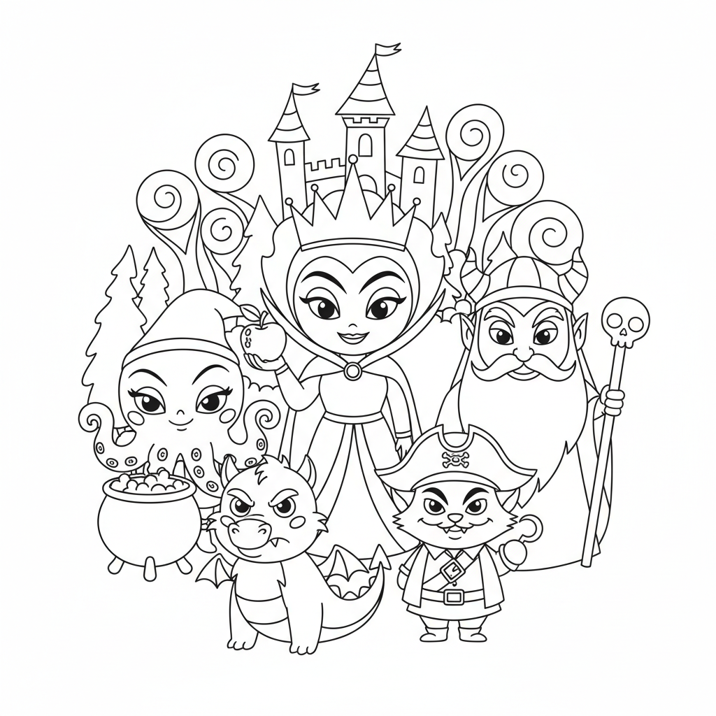 Coloriage Mechant Disney Gratuit à Imprimer
