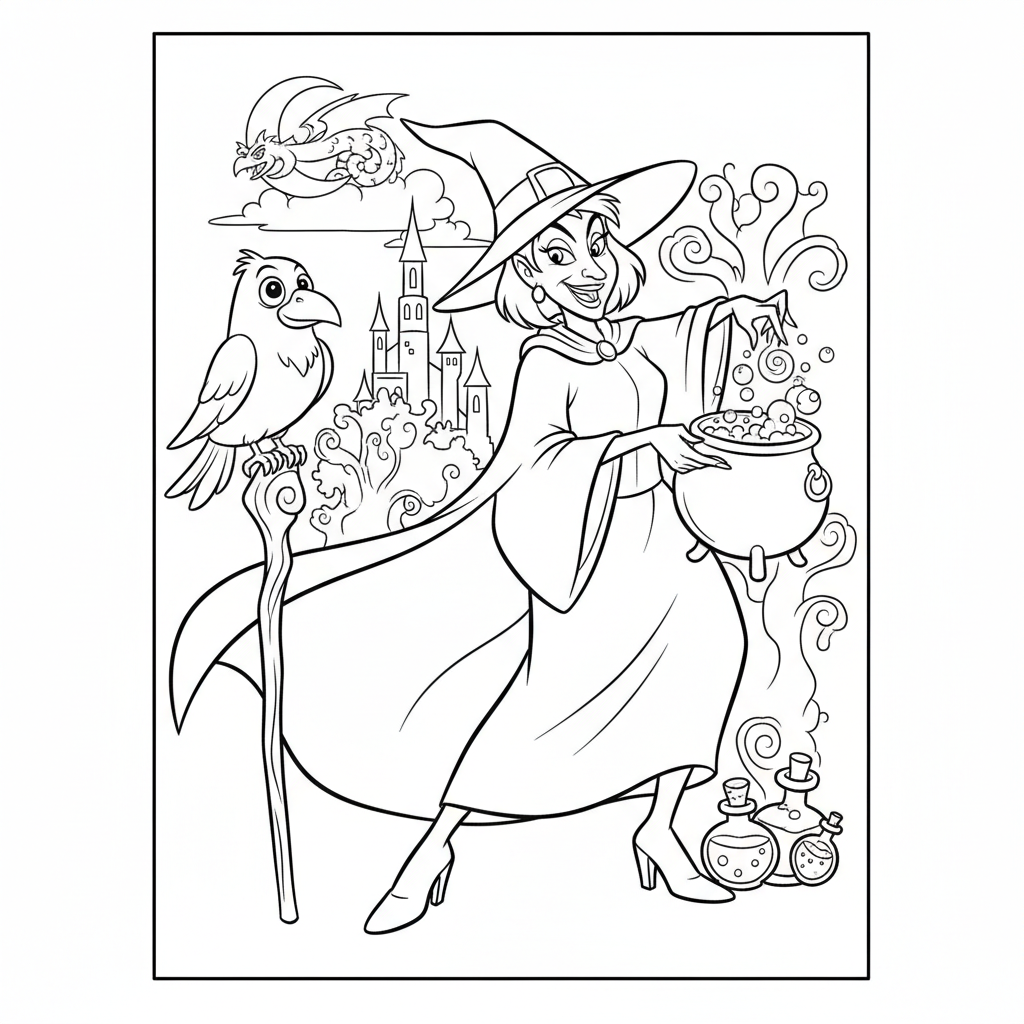Coloriage coloriage mechant disney 5