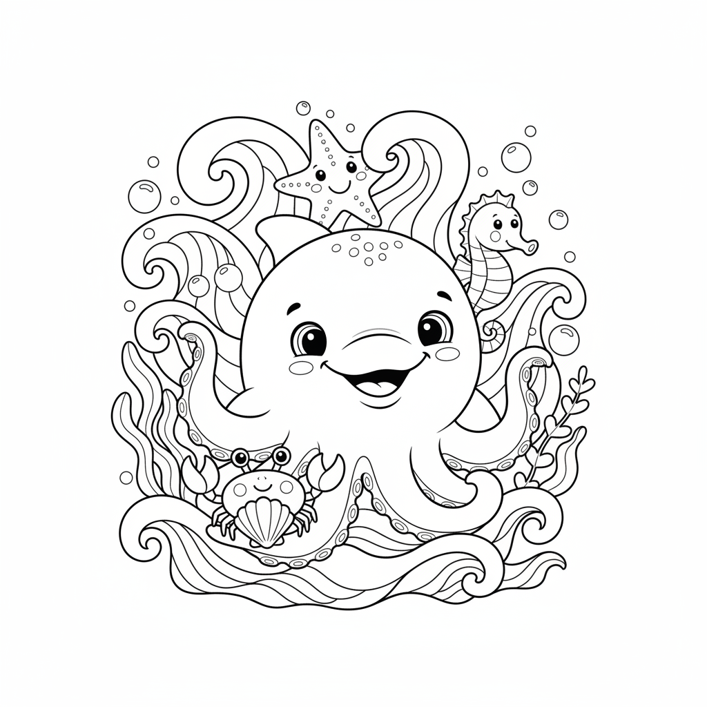 Coloriage coloriage mer maternelle 4