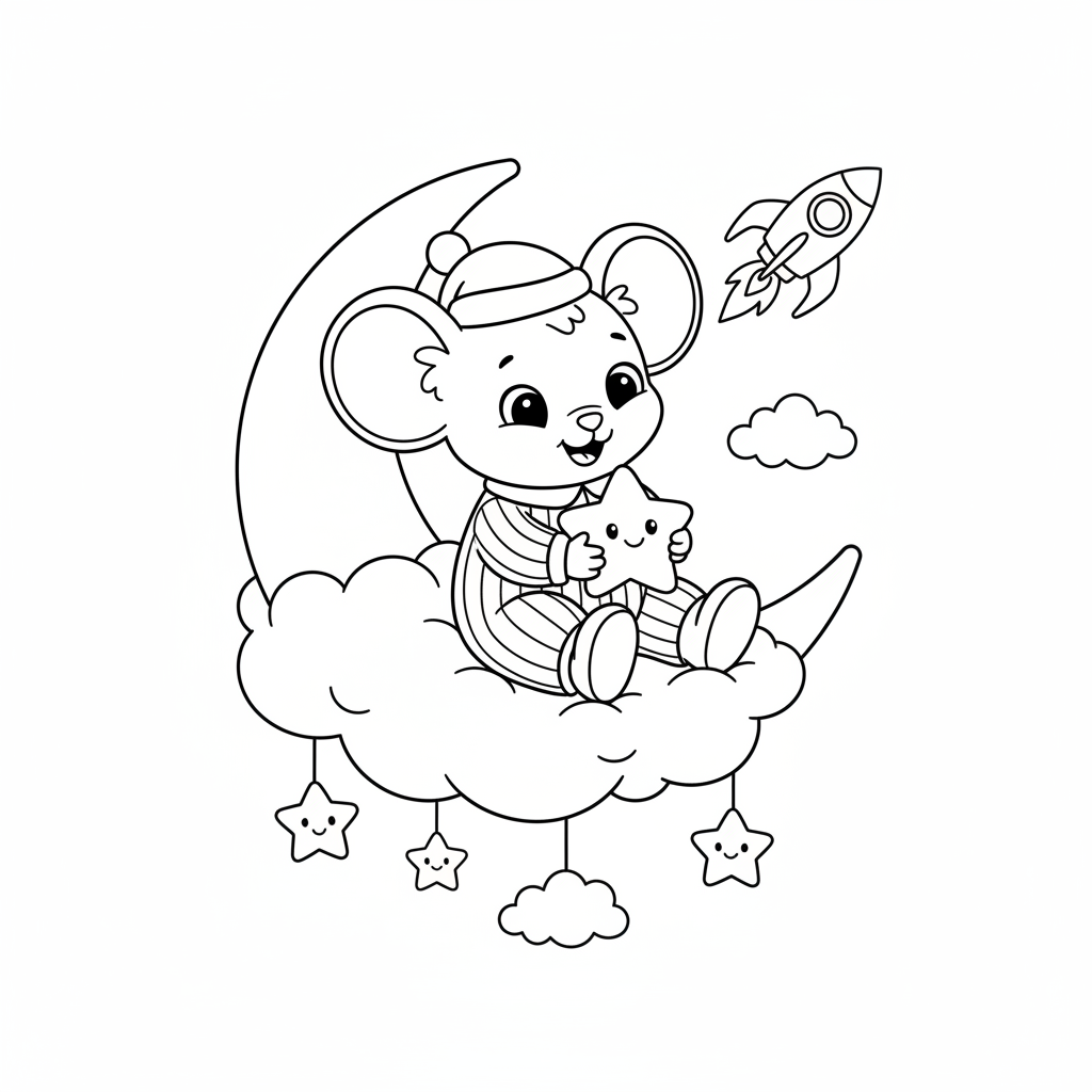 Coloriage coloriage mickey bebe 2