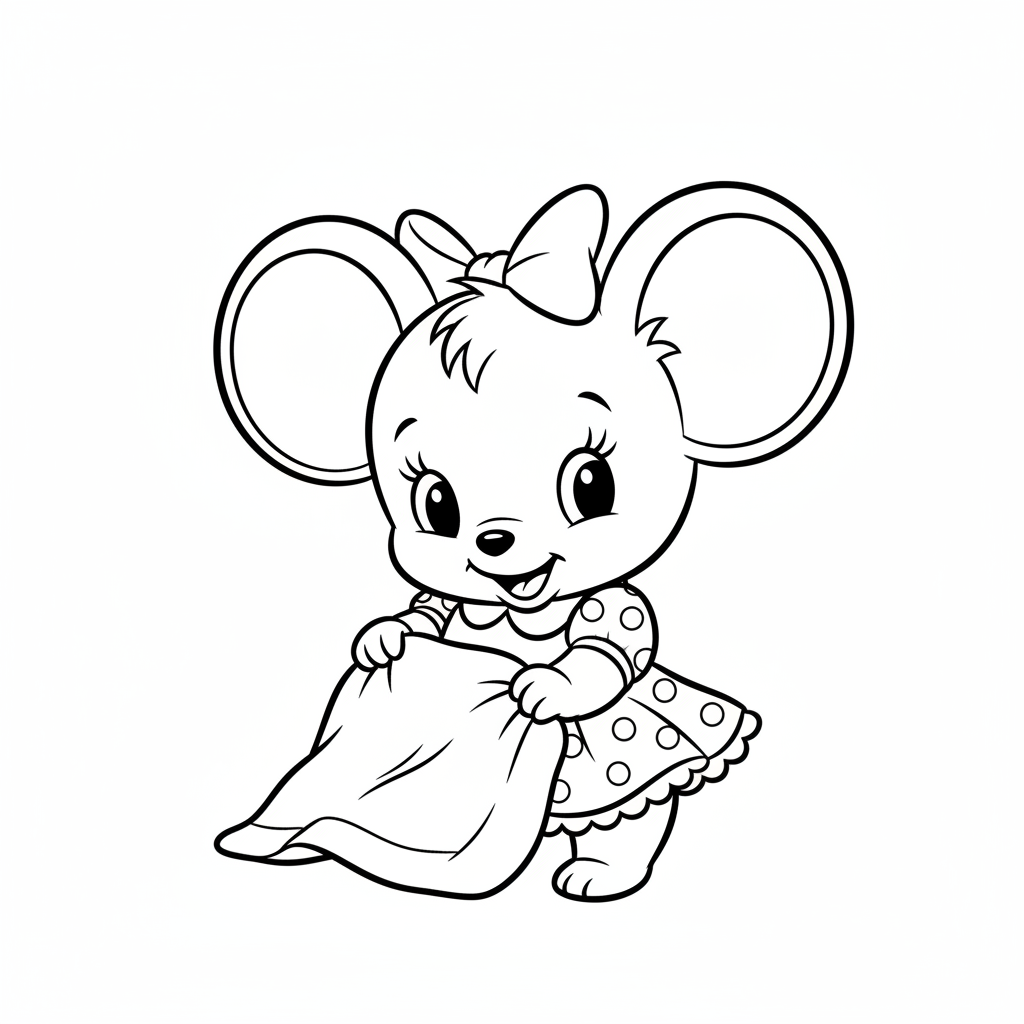 Coloriage coloriage minnie bebe 4