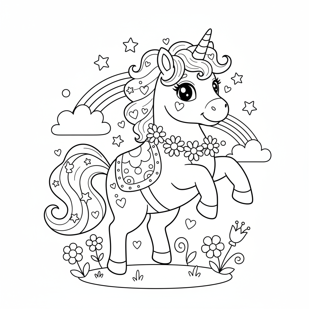 Coloriage coloriage minnie licorne 5