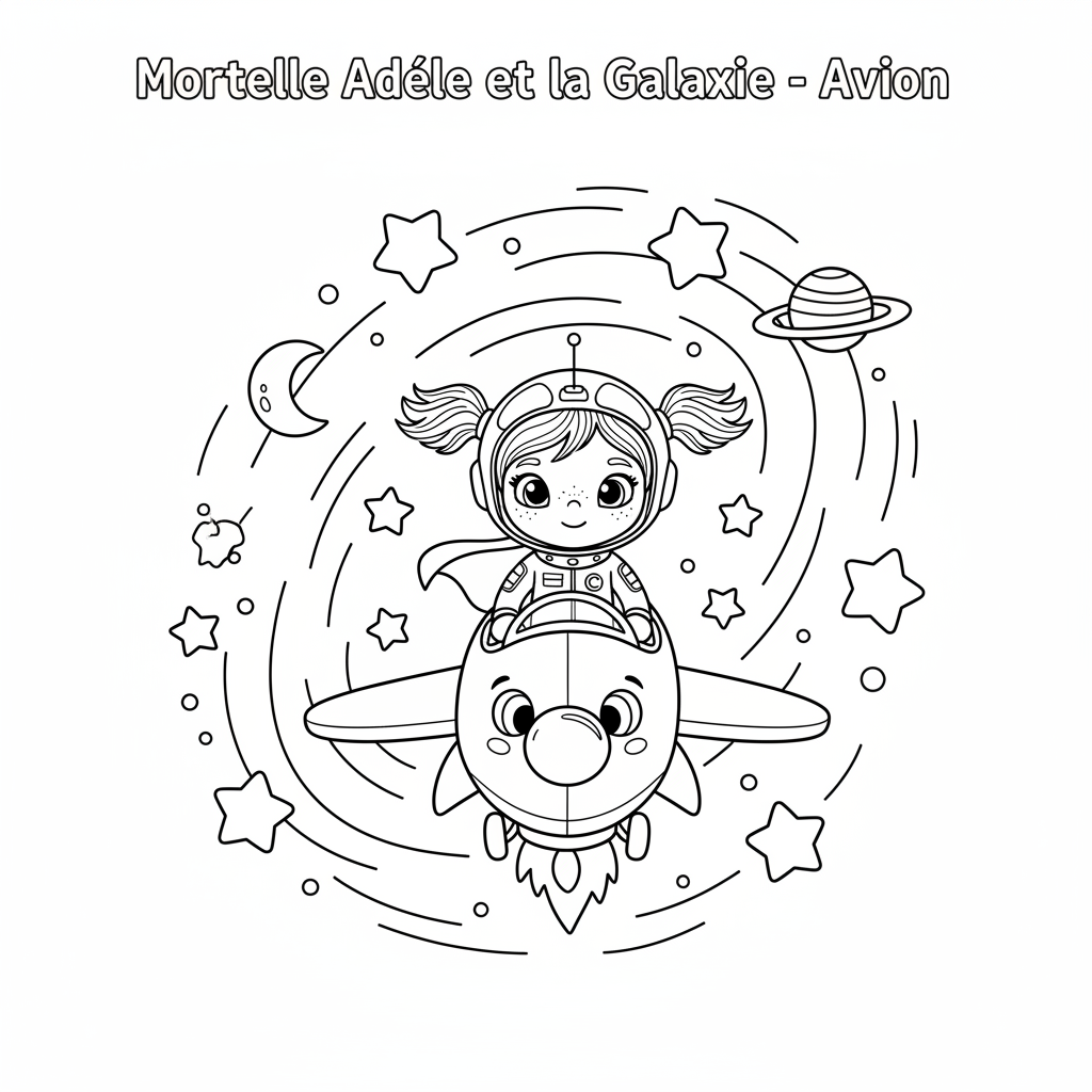 Coloriage coloriage mortelle adèle et la galaxie
