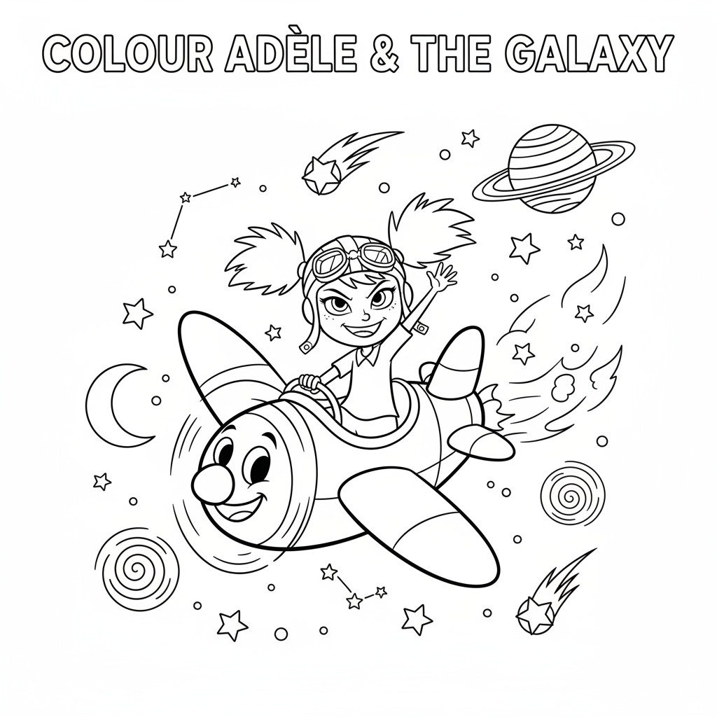 Coloriage coloriage mortelle adèle et la galaxie 5