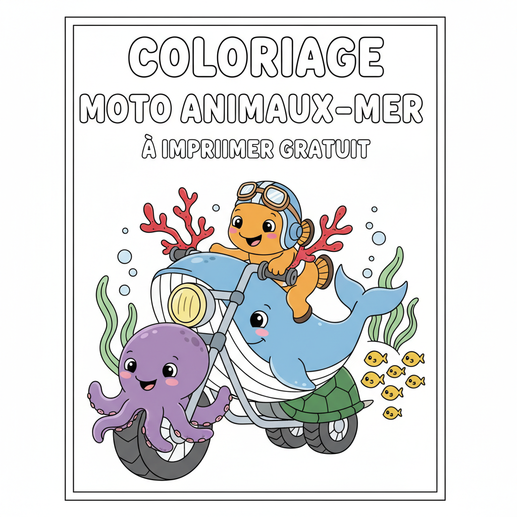 Coloriage coloriage moto à imprimer gratuit 4
