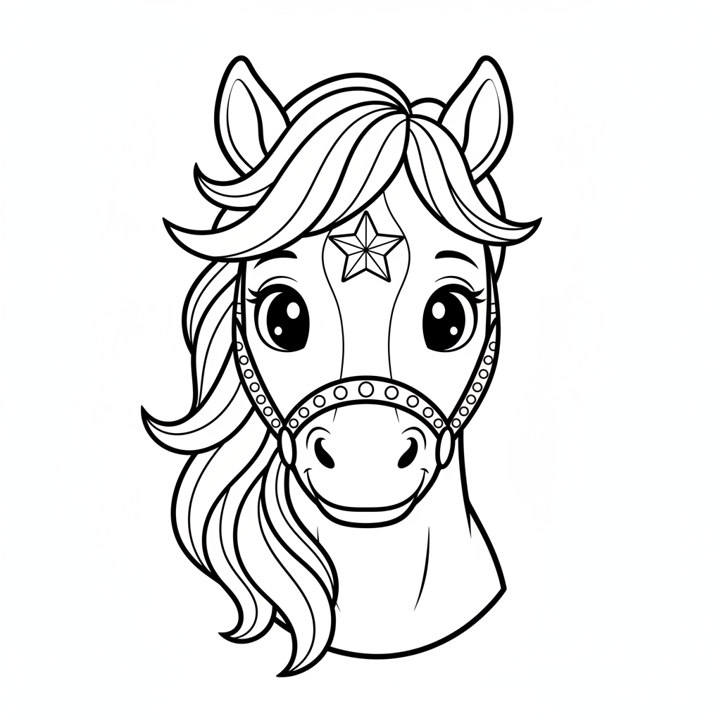 Coloriage coloriage mustang 4