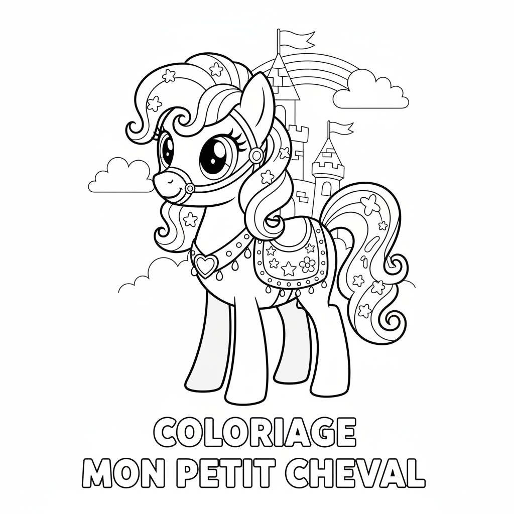 Coloriage My Little Poney Gratuit à Imprimer
