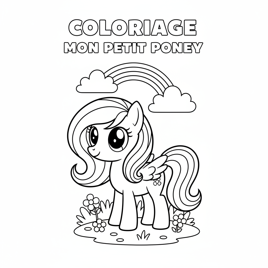 Coloriage My Little Pony Gratuit à Imprimer