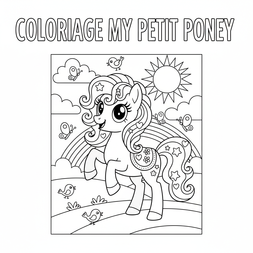 Coloriage coloriage my little pony à imprimer 2