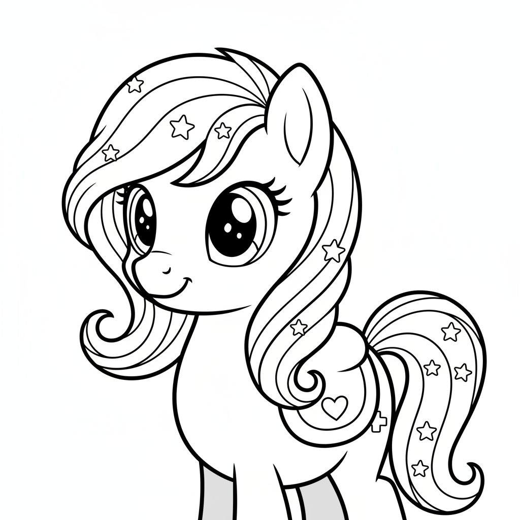 Coloriage coloriage my little pony à imprimer 4