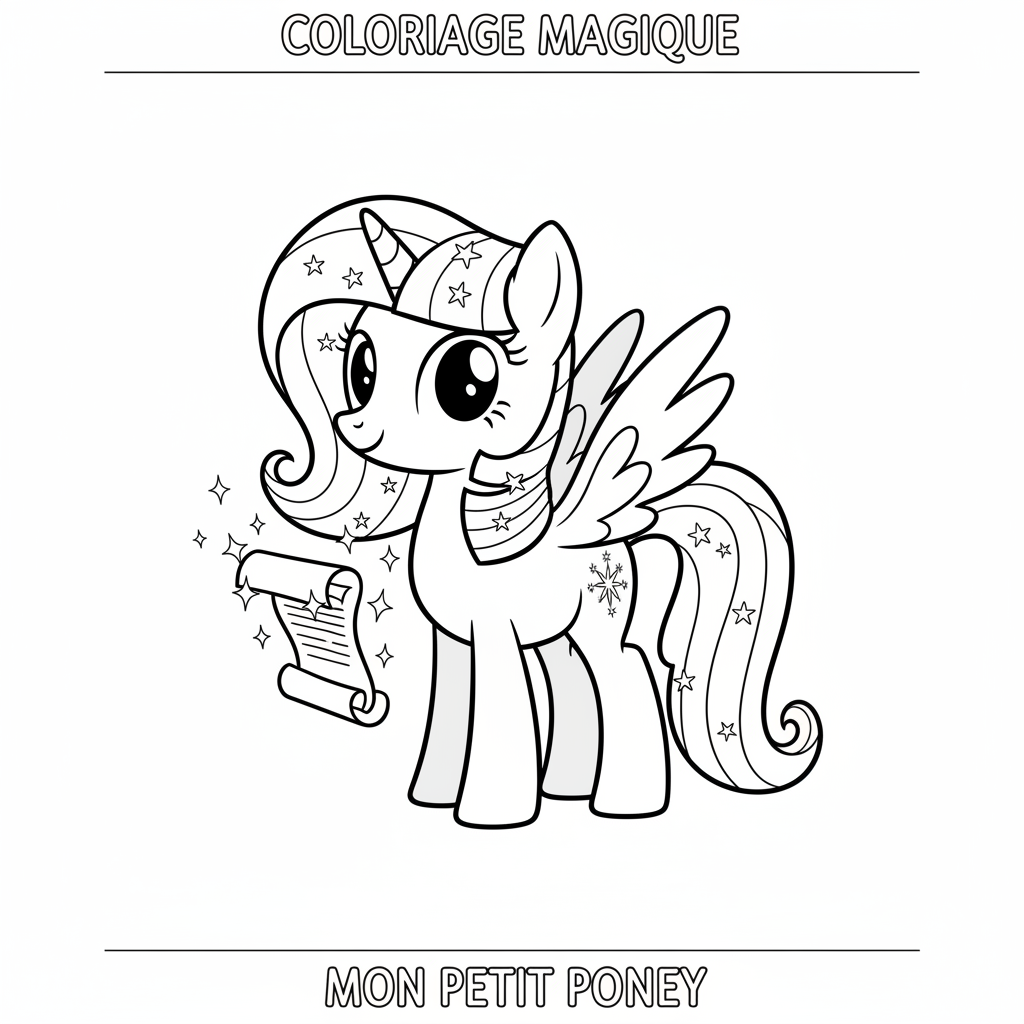 Coloriage My Little Pony Twilight Sparkle à Imprimer