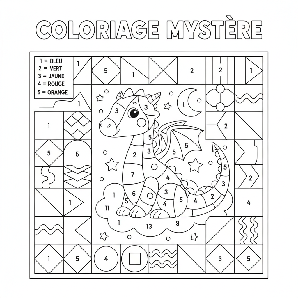 Coloriage coloriage mystere 2