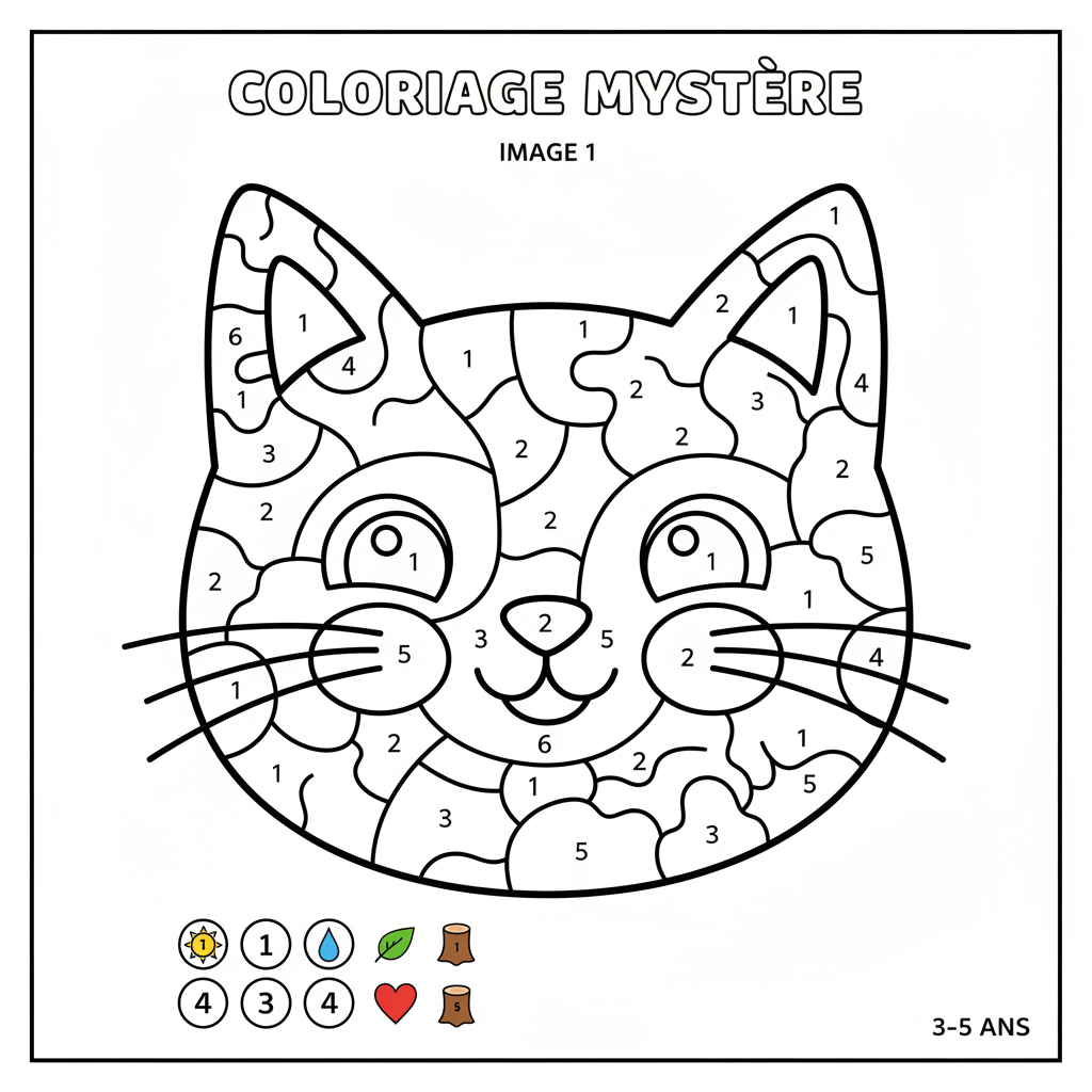 Coloriage coloriage mystère