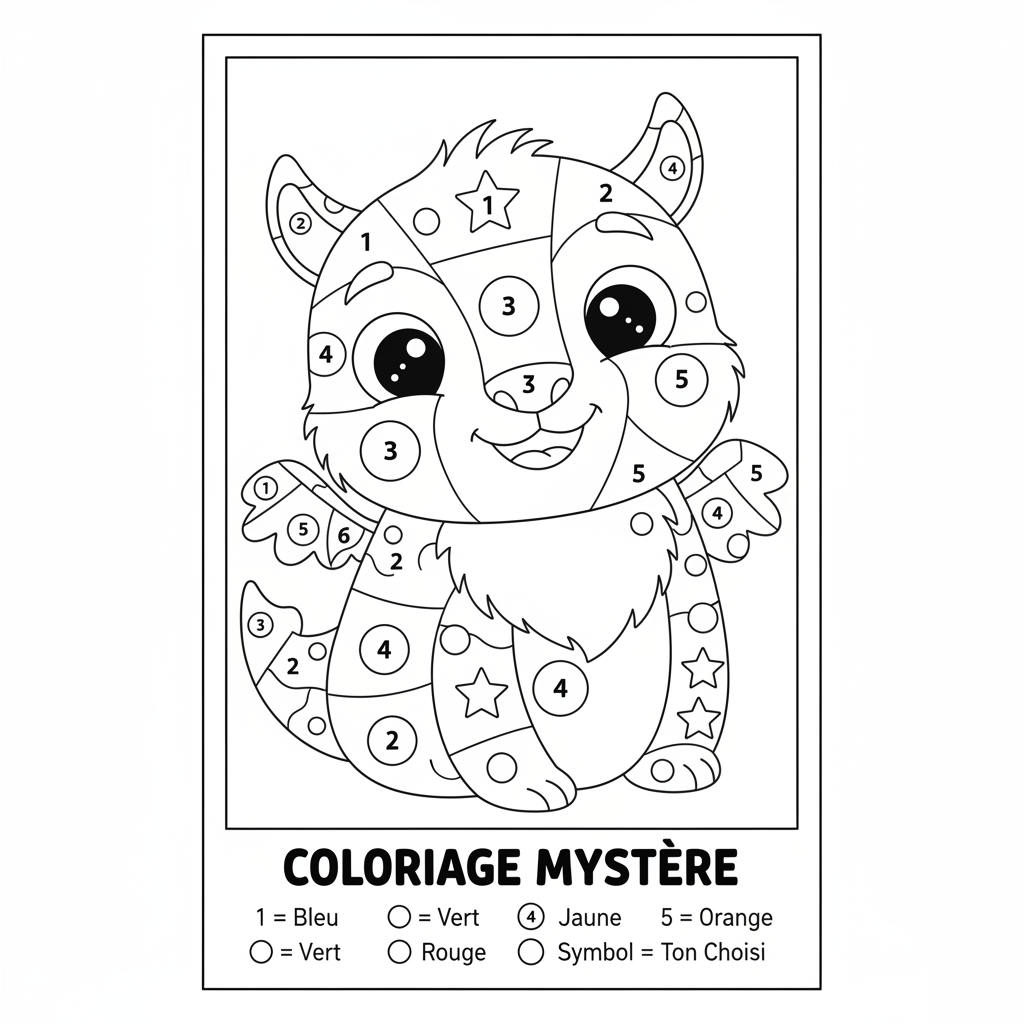 Coloriage Mystere A Imprimer Gratuit pour les Enfants