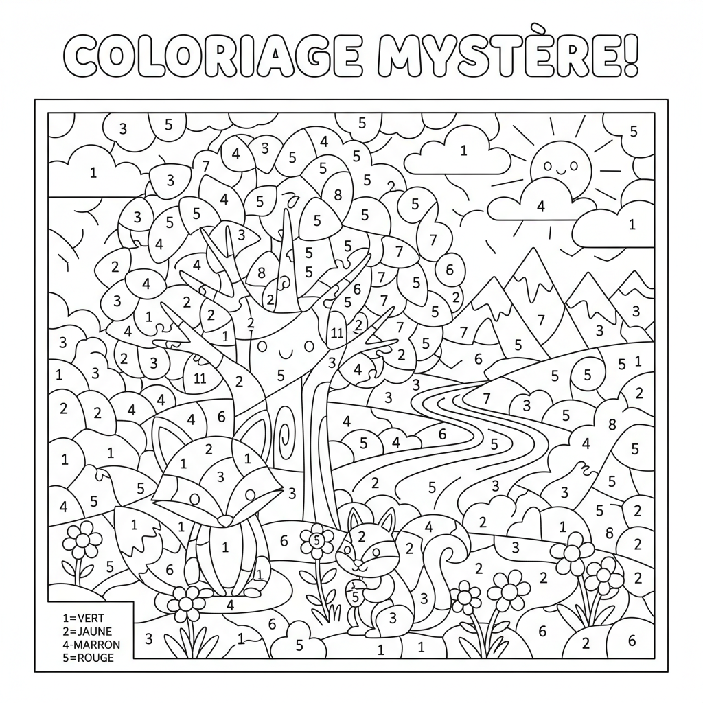 Coloriage coloriage mystere a imprimer 3