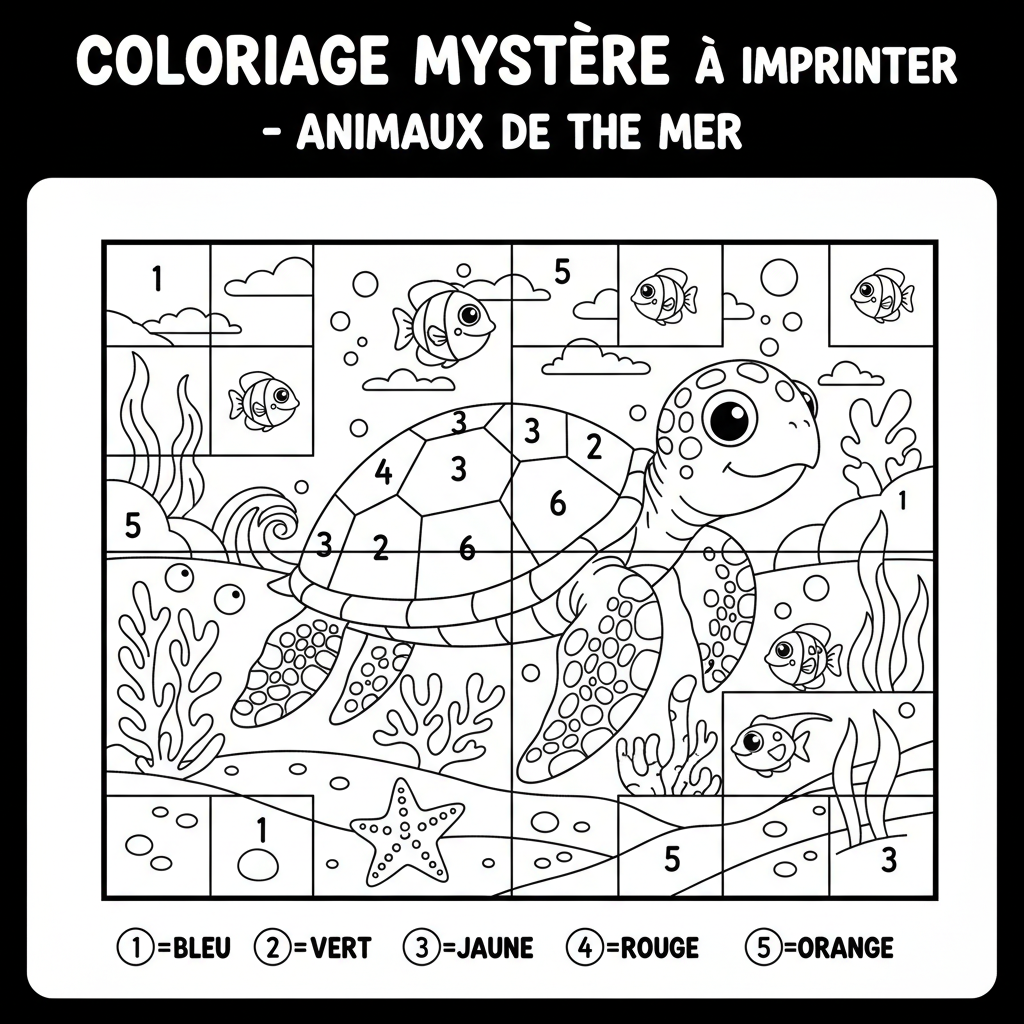 Coloriage coloriage mystere à imprimer gratuit 3