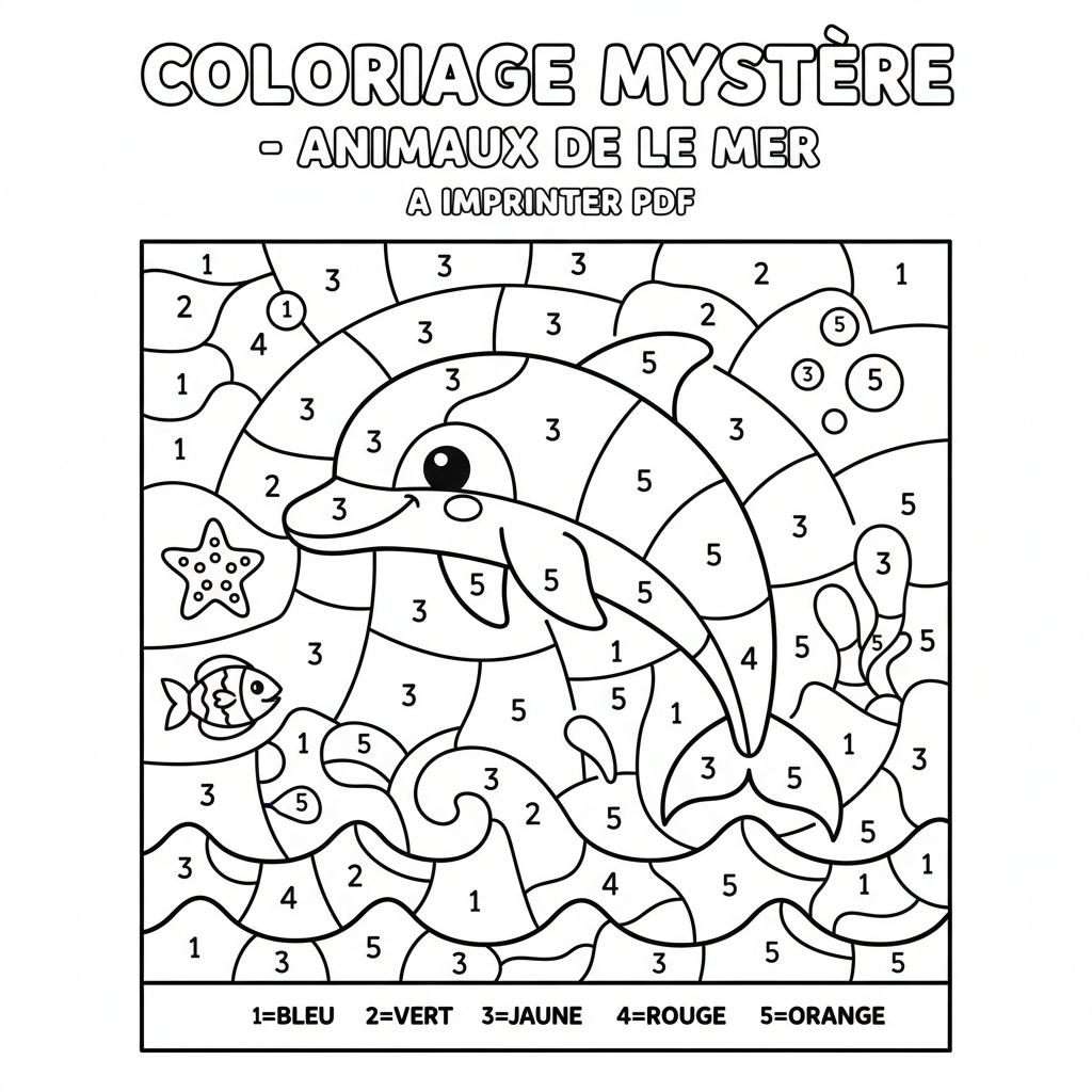 Coloriage coloriage mystere à imprimer pdf 1