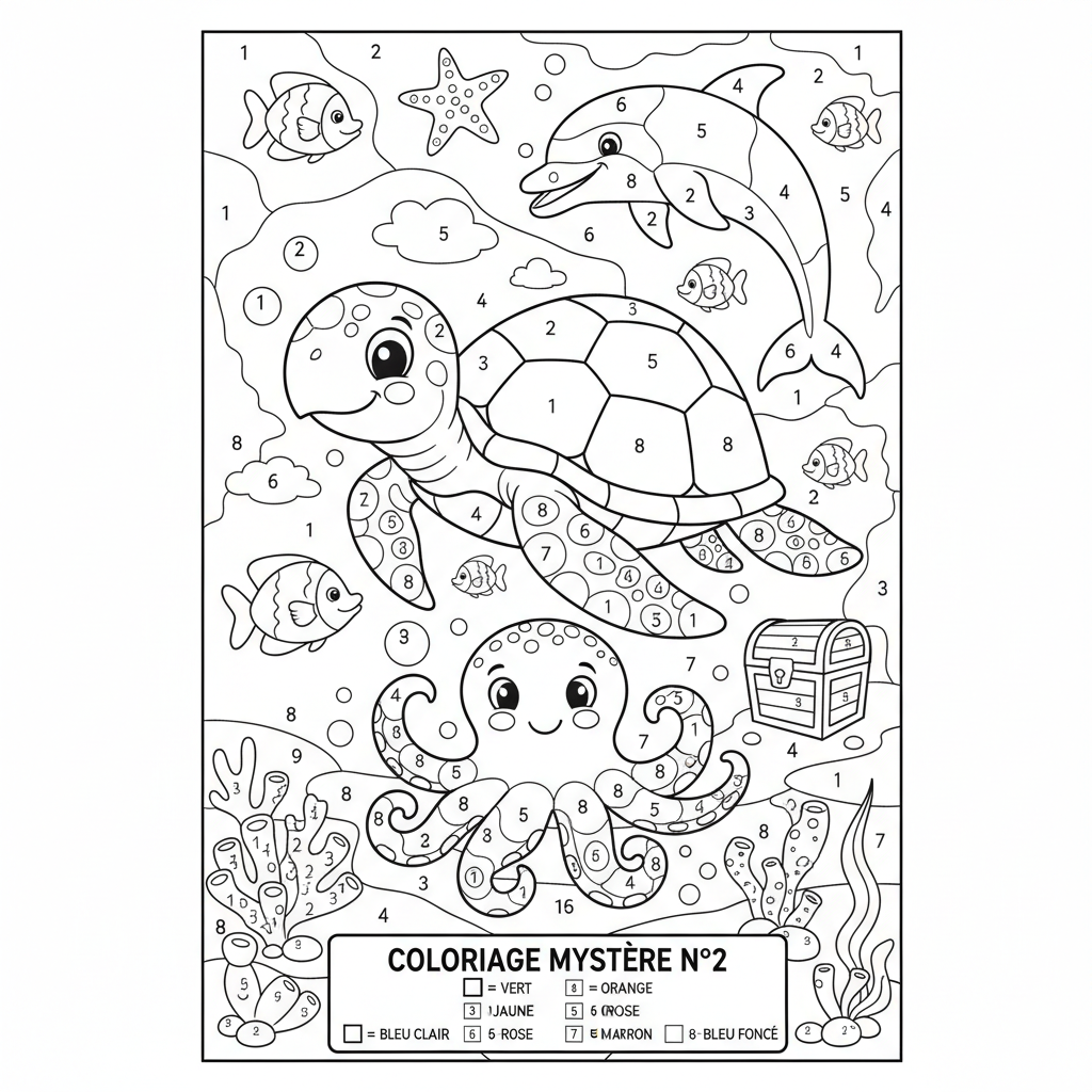 Coloriage coloriage mystere à imprimer pdf 2
