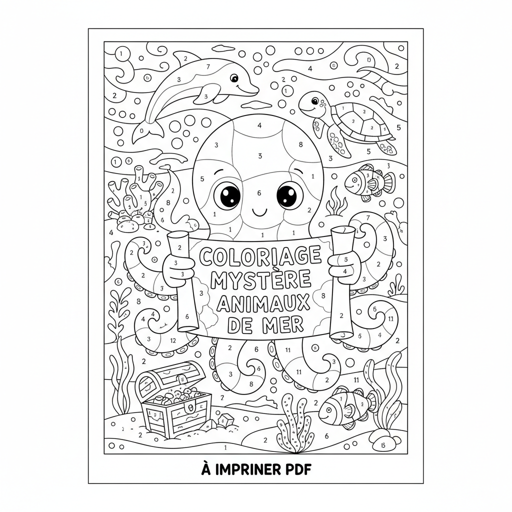 Coloriage coloriage mystere à imprimer pdf 3