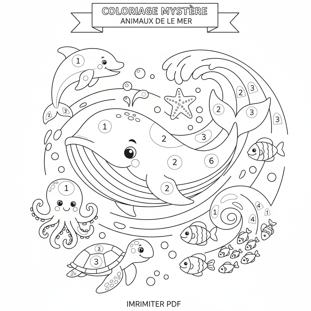 Coloriage coloriage mystere à imprimer pdf 5