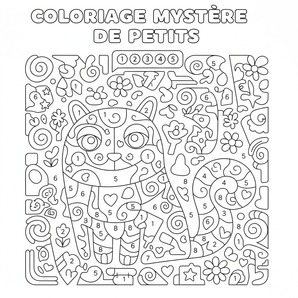 Coloriage Mystère Adulte Gratuit à Imprimer